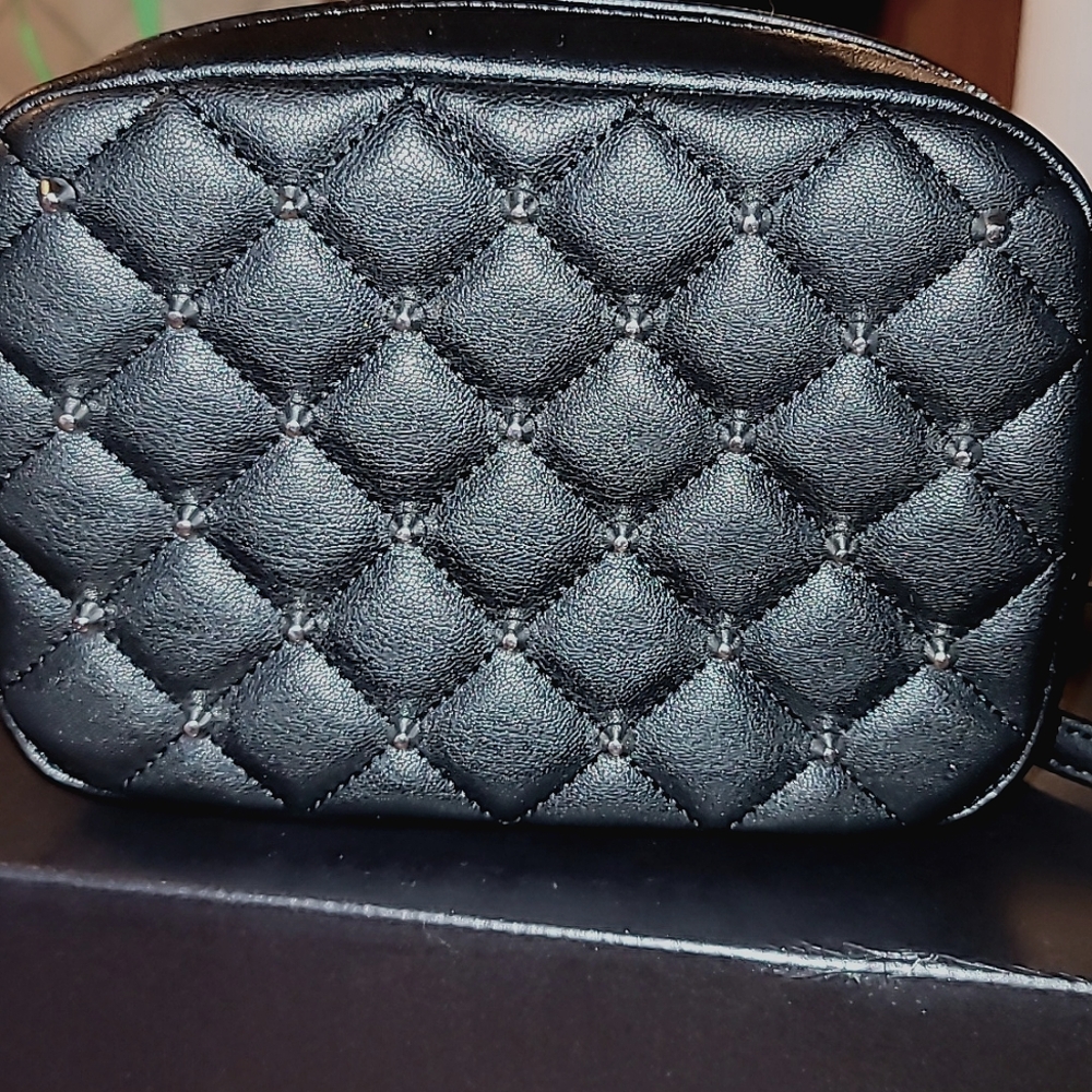 Rebecca Minkoff black studded mini cross body